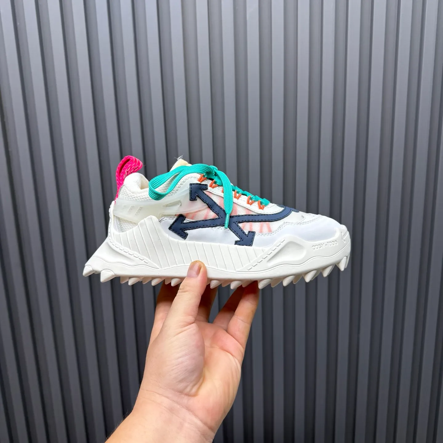 💰¥660 Trendy brand OFF WHITE classic popular style, combination outsole, official website original version 1:1 development top replica, ️Selected imported high mercerized frosted cowhide stitching breathable mesh ✔️Breathable lining, breathable and comfortable, simple and personalized design, official website rubber outsole, code number: ⚡️Couple style ⚡️35-40 women's model, 39-46 men's model (46 customized)